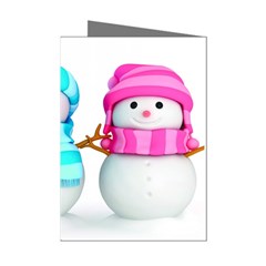 Two Snowmen, Mini Greeting Cards (pkg Of 8)