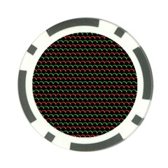 Geometric Abstract Pattern Line Poker Chip Card Guard