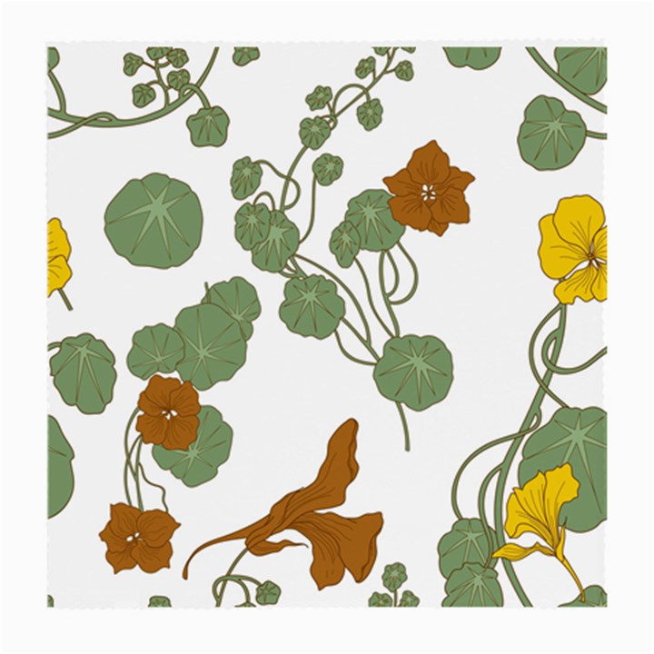 Nasturtium Flowers Plant Leaves Medium Glasses Cloth (2 Sides)