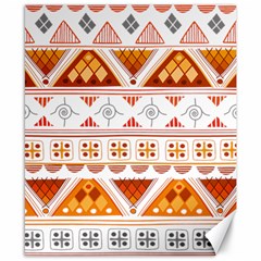 Bright Aztec Ethnic Seamless Pattern Canvas 8  X 10 