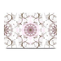 Floral Flora Flower Seamless Pattern Plate Mats