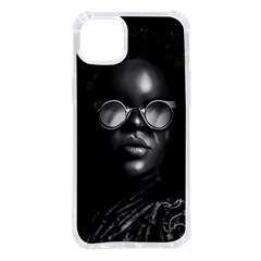 Cool Afro Beauty Portrait Illustration (ai+human) Iphone 14 Plus Tpu Uv Print Case by dflcprintsclothing