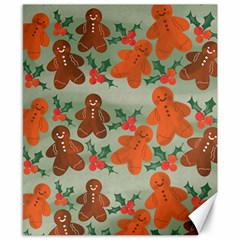 Christmas Cookies Cookie Advent Pattern Canvas 8  X 10 