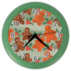 Christmas Cookies Cookie Advent Pattern Color Wall Clock