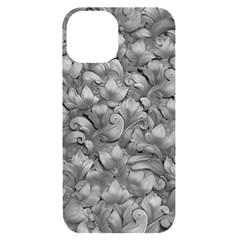 Silver Blossom Elegance Print (ai+human) Iphone 14 Black Uv Print Case by dflcprintsclothing