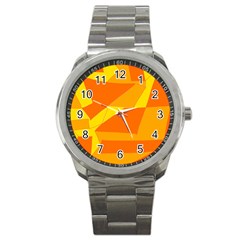 Pattern Abstract Triangle Simple Sport Metal Watch