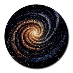 Galaxy Background Star Round Mousepad