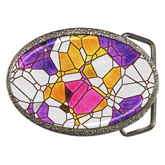 Architecture Glass Abstract Pattern Belt Buckles