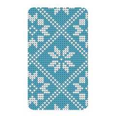 Blue Winter Knitted Texture, Blue Winter Background, Knitted Texture Memory Card Reader (rectangular)