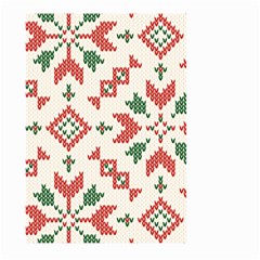 Christmas Texture, New Year, Red-green Christmas Ornament Texture Large Garden Flag (two Sides)