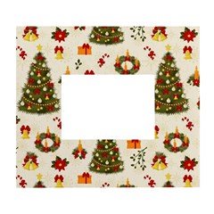 Christmas Pattern, Pattern, Christmas, Trees White Wall Photo Frame 5  X 7 