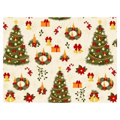 Christmas Pattern, Pattern, Christmas, Trees Two Sides Premium Plush Fleece Blanket (baby Size)