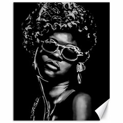 Afro Beauty Woman Portrait (ai+human) Canvas 11  X 14  by dflcprintsclothing