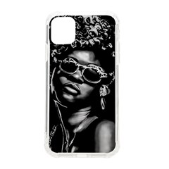 Afro Beauty Woman Portrait (ai+human) Iphone 11 Tpu Uv Print Case by dflcprintsclothing