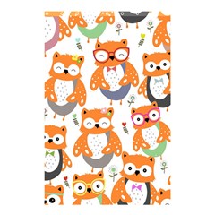 Cute Colorful Owl Cartoon Seamless Pattern Shower Curtain 48  X 72  (small) 