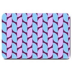 Purple Blue Pattern Large Doormat