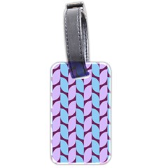 Purple Blue Pattern Luggage Tag (two Sides)