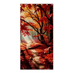 Forest Path Red Nature Shower Curtain 36  X 72  (stall) 