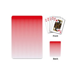 A Red And White Background With Small Squares Playing Cards Single Design (mini)