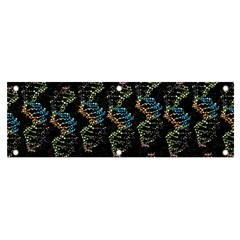 Multicolored Dna Strand Art Banner And Sign 6  X 2  by ExtraGoodSauce