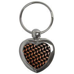 Regal Eagle Pattern Key Chain (heart) by ExtraGoodSauce