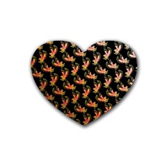 Regal Eagle Pattern Rubber Heart Coaster (4 Pack) by ExtraGoodSauce