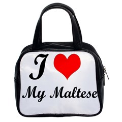 I Love My Beagle Classic Handbag (two Sides) by free